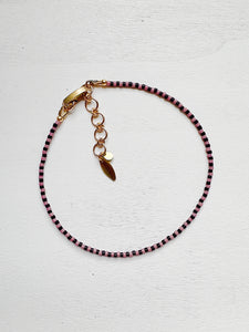 Mini Stripe Anklette - sample - pick your color :)