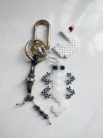 Load image into Gallery viewer, LizardSwan Bag Charm - gold / ivory
