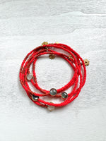 Load image into Gallery viewer, TILT BRACELET - hottie red (choose your stone)
