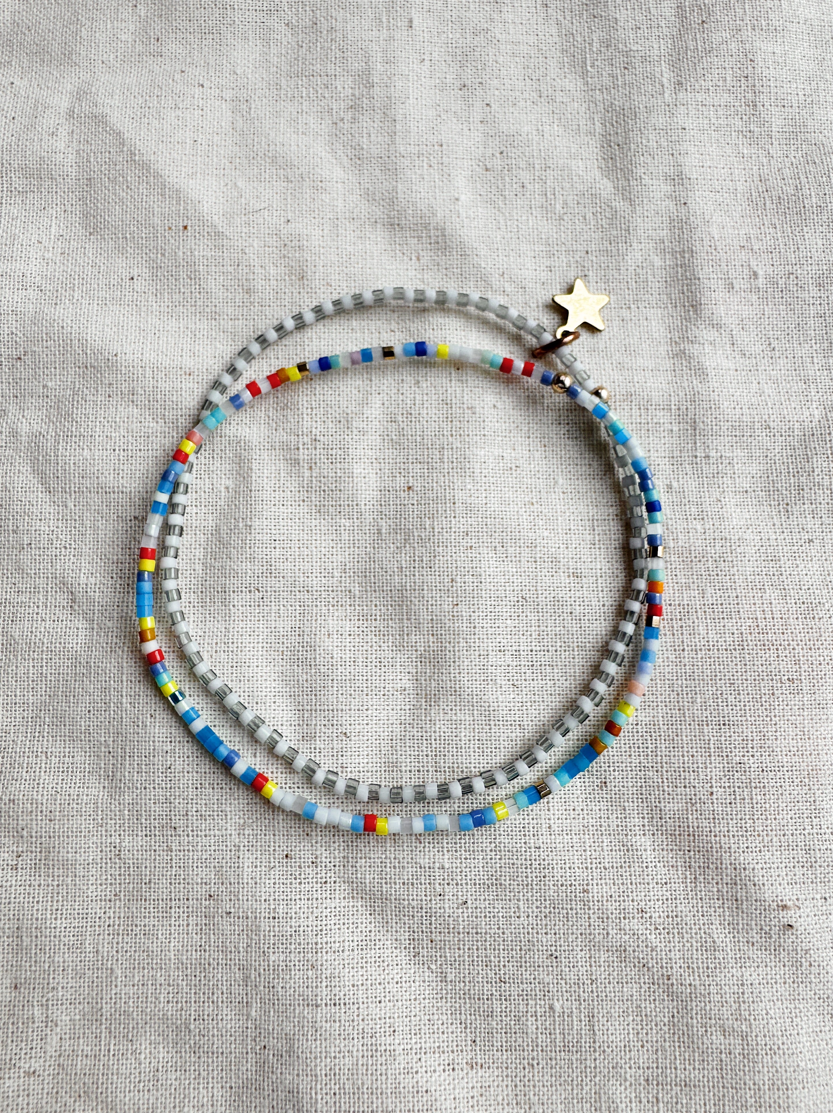 sample 013 - set of 2 bracelets - 7.0 inches