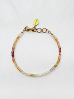 Load image into Gallery viewer, sample 036 - ombre sapphire bracelet - warm - small (6.0-6.75&quot;)
