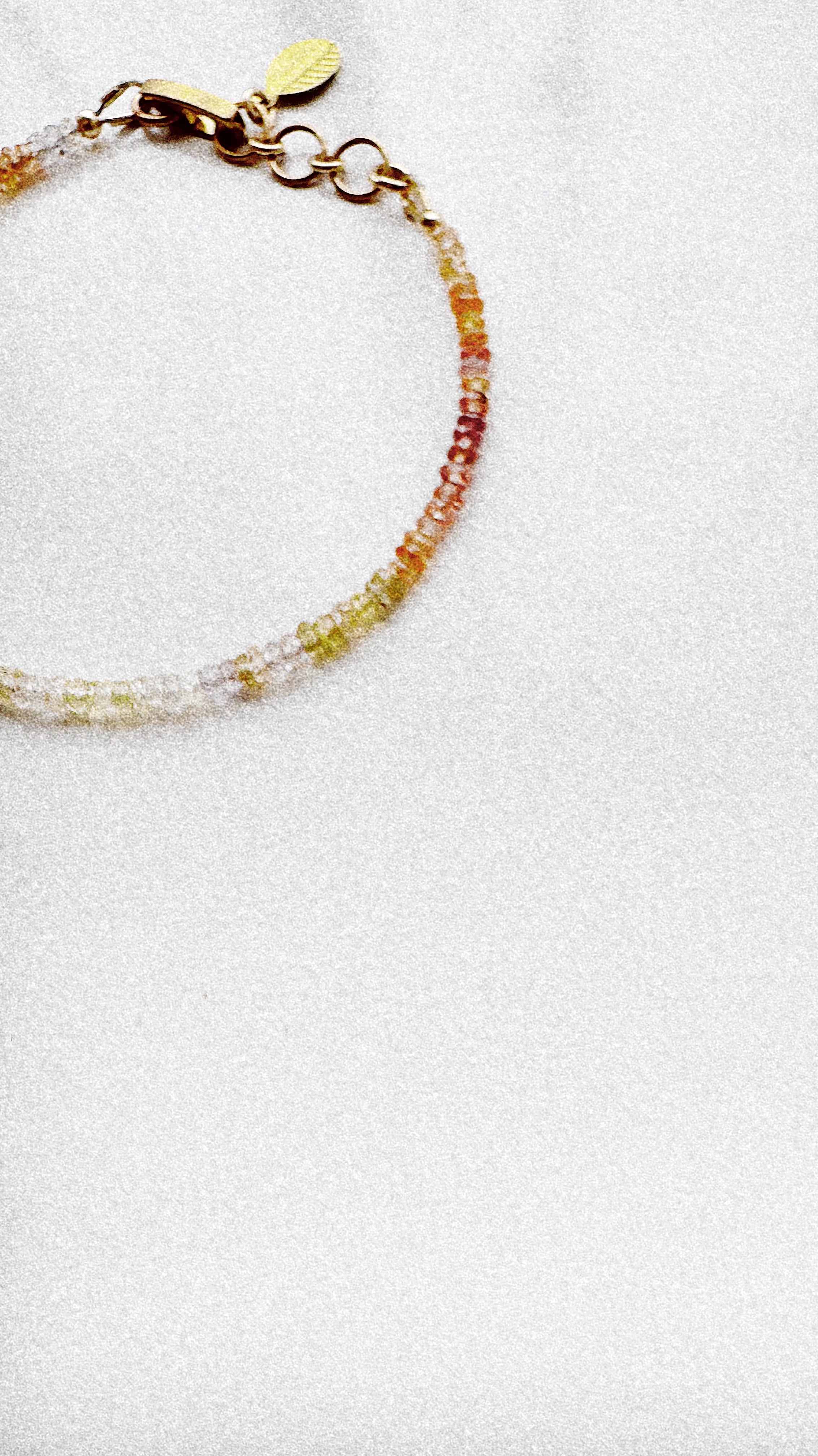 sample 036 - ombre sapphire bracelet - warm - small (6.0-6.75")