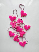 Load image into Gallery viewer, Heart Charm - hot pink
