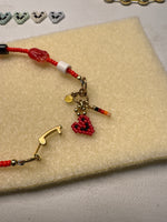 Load image into Gallery viewer, Red Ladybug Critter Bracelet - adjustable MEDIUM
