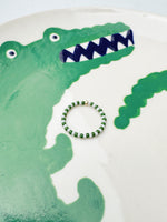 Load image into Gallery viewer, MINI STRIPE RING - gator / fog - size 7/8
