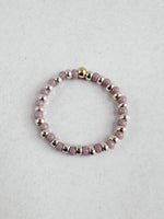 Load image into Gallery viewer, MINI STRIPE RING - lilac / silver
