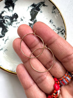 Load image into Gallery viewer, EVERYDAY HOOPS - gold fill - pick your charms

