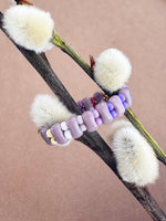 Load image into Gallery viewer, DBL DECKER RING - lavender / moonglow
