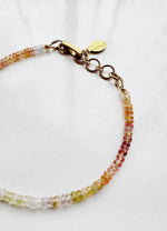 Load image into Gallery viewer, sample 036 - ombre sapphire bracelet - warm - small (6.0-6.75&quot;)
