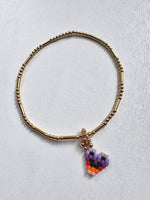 Load image into Gallery viewer, GOLDEN THICC STRIPE BRACELET - pick your charm :)
