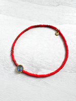 Load image into Gallery viewer, TILT BRACELET - hottie red (choose your stone)
