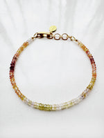 Load image into Gallery viewer, sample 036 - ombre sapphire bracelet - warm - small (6.0-6.75&quot;)
