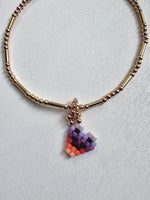 Load image into Gallery viewer, GOLDEN THICC STRIPE BRACELET - pick your charm :)
