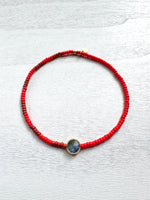 Load image into Gallery viewer, TILT BRACELET - hottie red (choose your stone)
