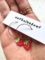 Load image into Gallery viewer, EVERYDAY HOOPS - gold fill - pick your charms
