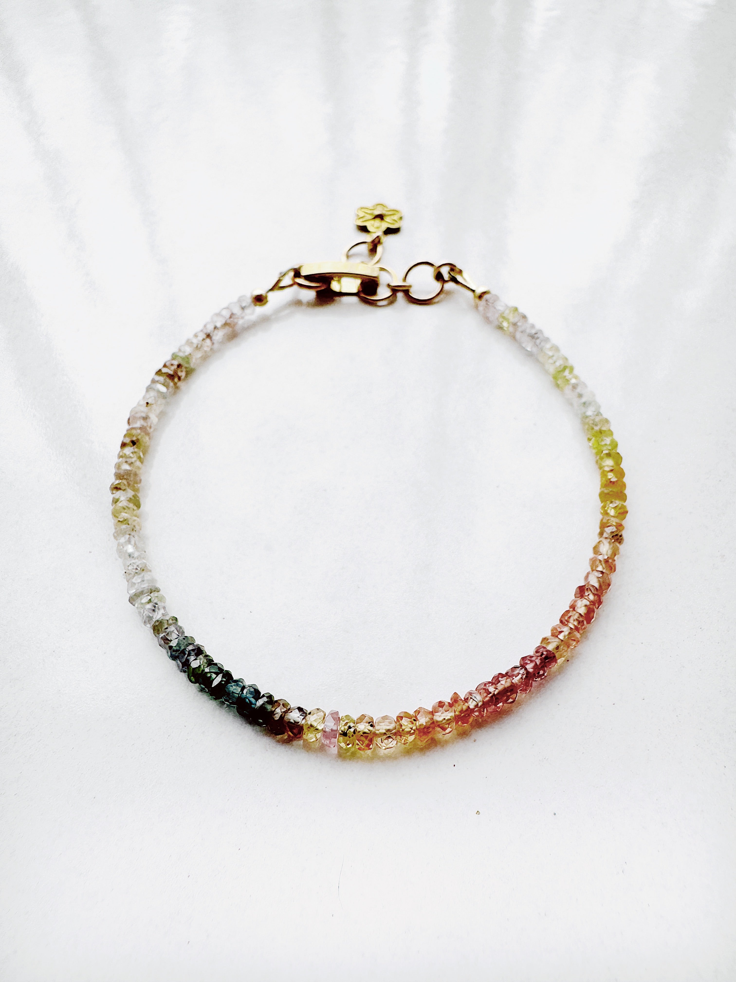sample 038 - ombre sapphire bracelet - cool + warm - medium (6.5-7.25")