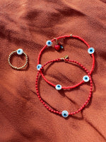 Load image into Gallery viewer, Evil Eye Ring - gold fill
