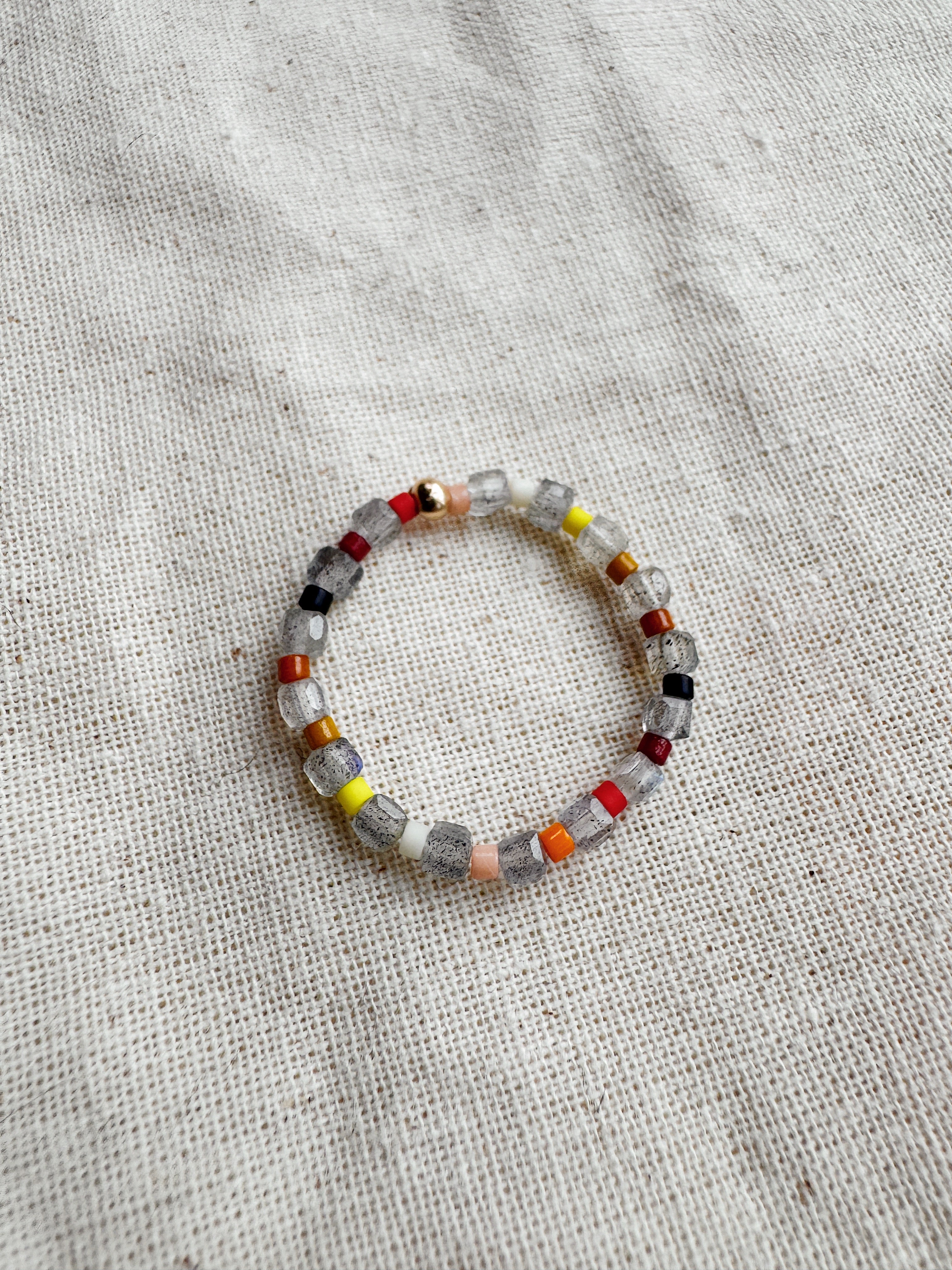 sample 021 - gem gradient ring - quartz / helios - size 8/9