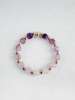 Load image into Gallery viewer, ORBIT RING - Amethyst - FEBRUARY BIRTHSTONE 💜 - size 8/9
