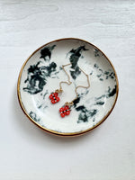 Load image into Gallery viewer, MONARCH BUTTERFLY EAR THREADERS - gold filled
