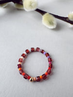 Load image into Gallery viewer, GEM GRADIENT RING - Garnet / canyon - size 6

