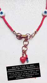 Load image into Gallery viewer, BYOB ~ Evil Eye Bracelet - single color - elastic
