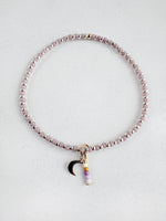 Load image into Gallery viewer, MINI STRIPE BRACELET - lilac / silver
