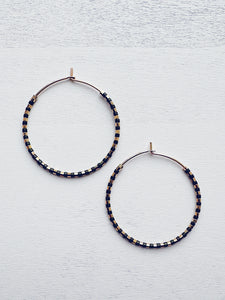 Stripped Hoops - deep space 🖤