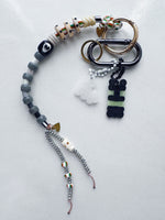 Load image into Gallery viewer, XXXL Long Bag Charm - black skull + surprise :)
