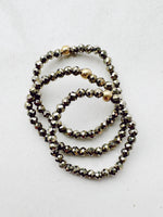 Load image into Gallery viewer, sample 039 - gemstone ring - faceted pyrite
