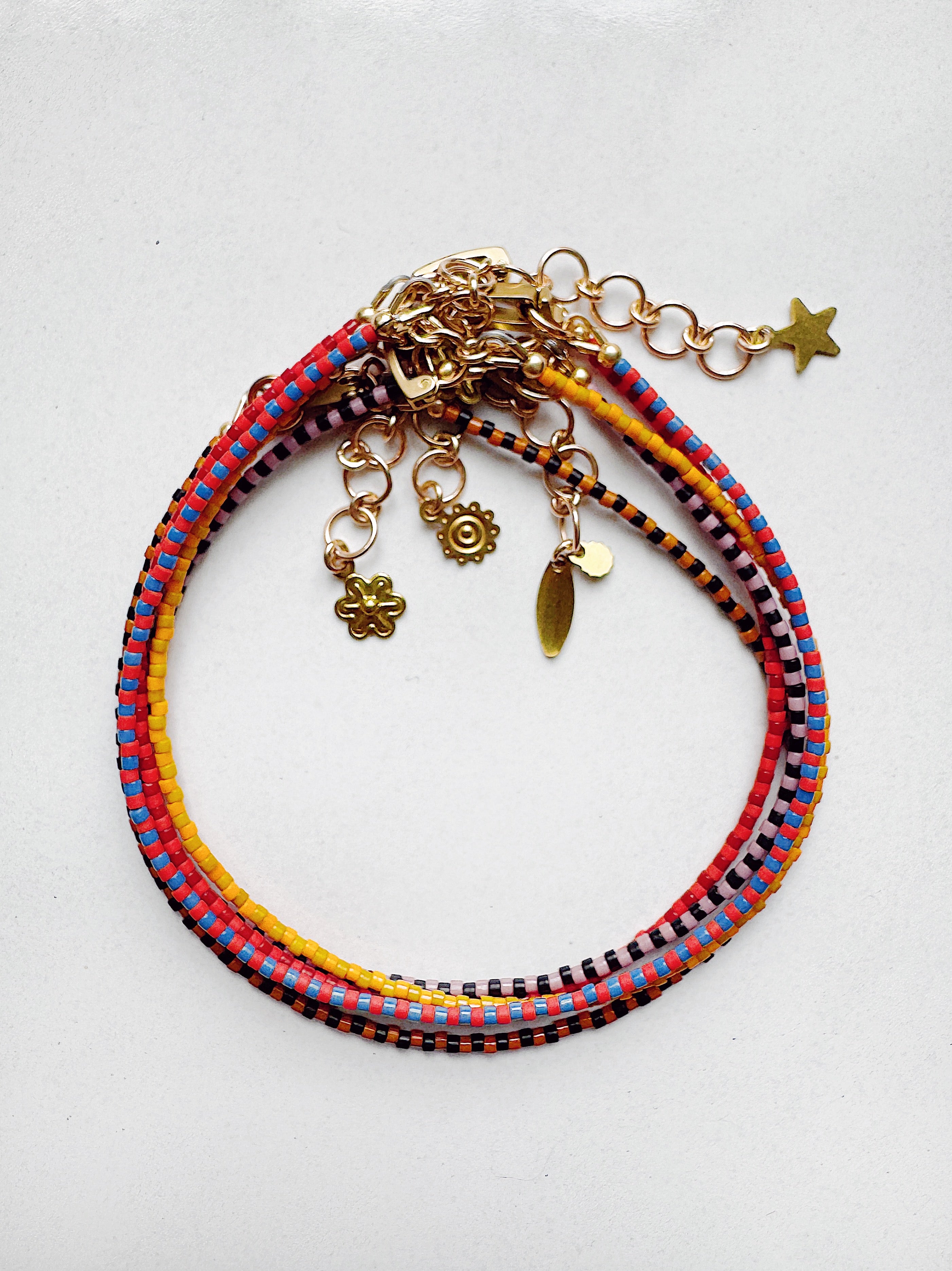 Mini Stripe Anklette - sample - pick your color :)