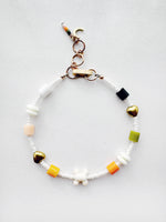 Load image into Gallery viewer, Critter Bracelet - ivory bone - black / white

