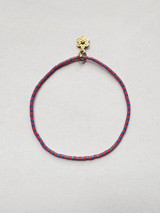 Mini Stripe Bracelet - red / blue