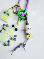 Load image into Gallery viewer, RoboLizard Bag Charm - glow / acid purple
