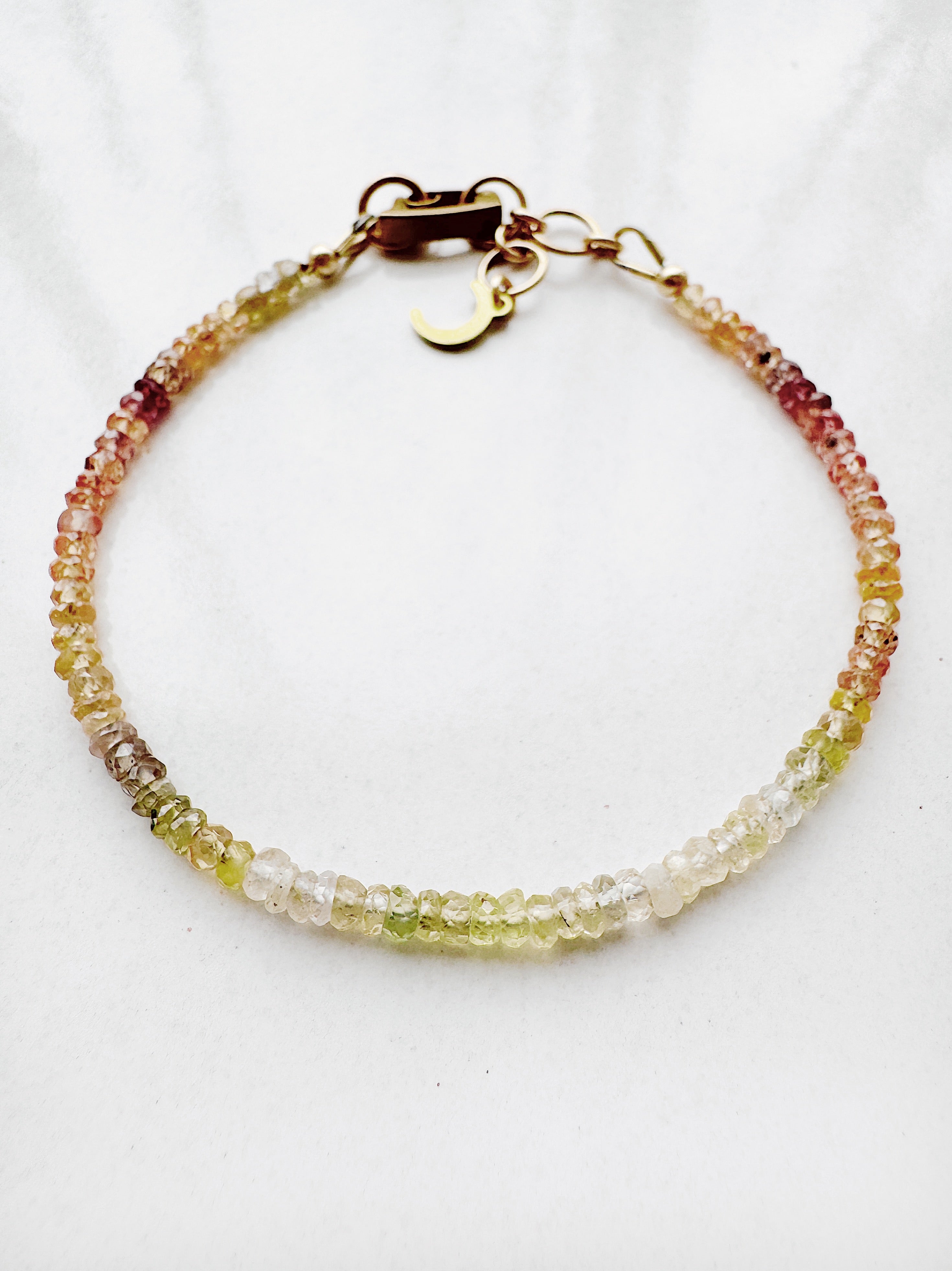 sample 037 - ombre sapphire bracelet - warm - medium (6.5-7.25")