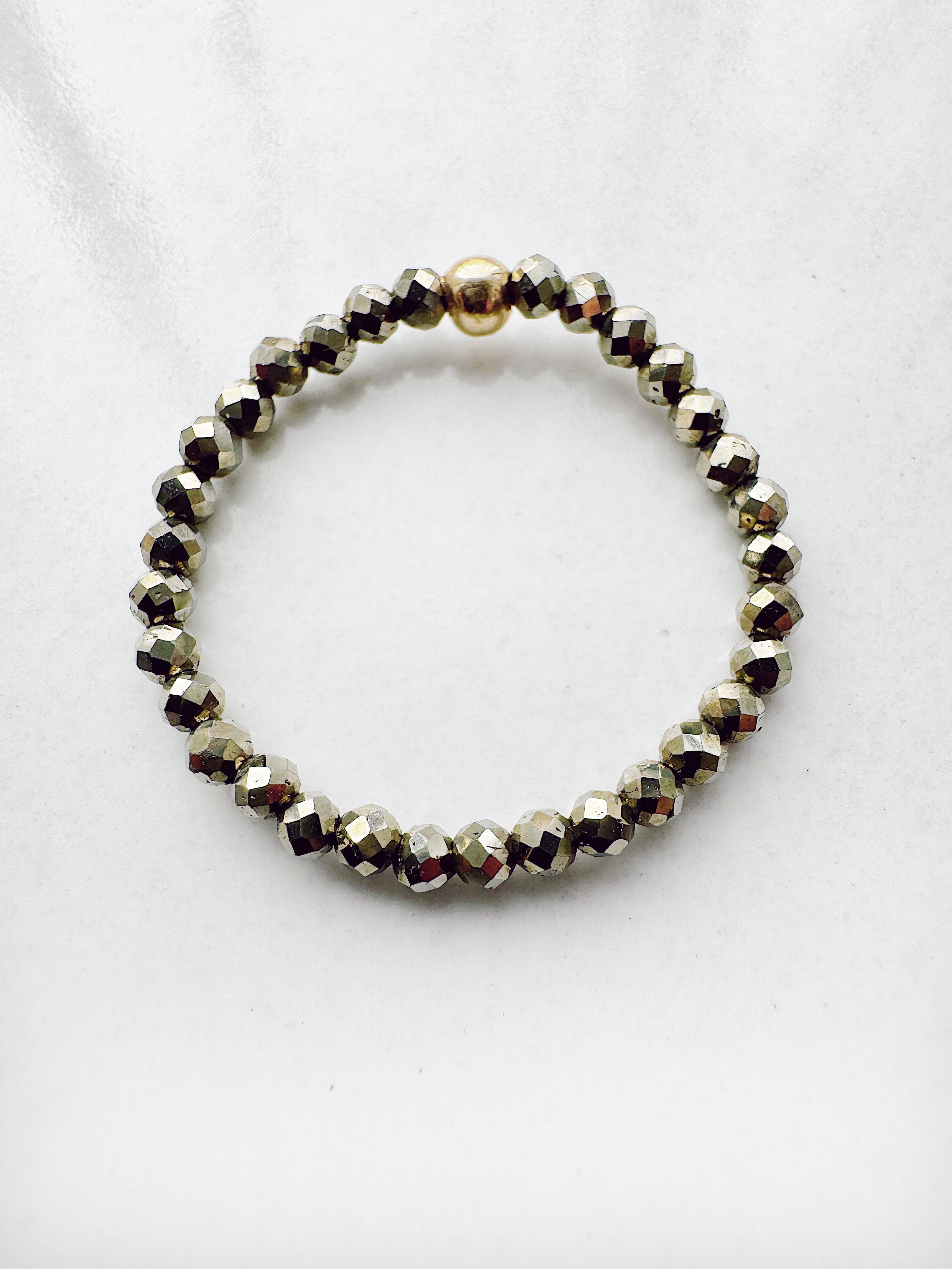 sample 039 - gemstone ring - faceted pyrite