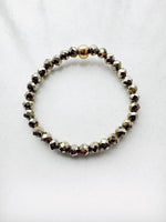 Load image into Gallery viewer, sample 039 - gemstone ring - faceted pyrite
