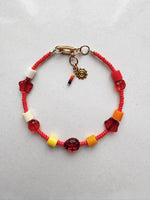 Load image into Gallery viewer, ToyBoxCritter Bracelet - red ladybugs 002
