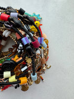 Load image into Gallery viewer, Critter Bracelet - black penguin - dusk / yellow
