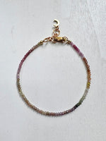 Load image into Gallery viewer, SPARKLER GEMSTONE BRACELET - ombre Sapphire - muted Fall tones
