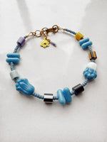 Load image into Gallery viewer, ToyBox Bracelet - blue tulips 001
