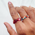 Load image into Gallery viewer, BiGGIE STAR RING - red - 6/7
