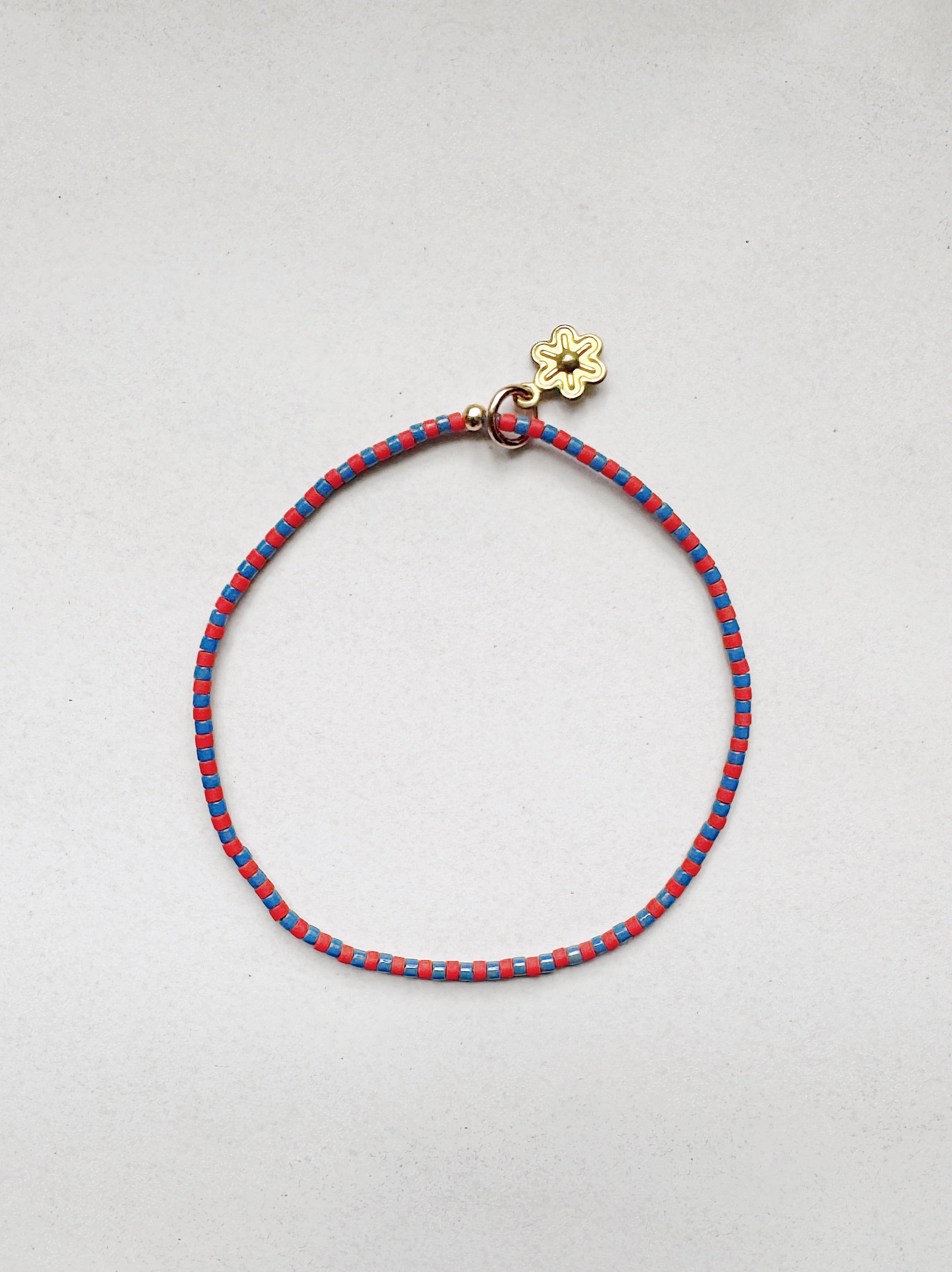 Mini Stripe Bracelet - red / blue