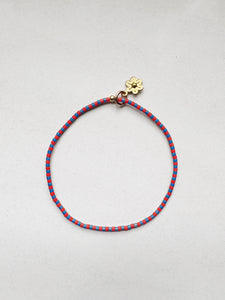 Mini Stripe Bracelet - red / blue
