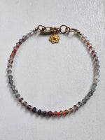 Load image into Gallery viewer, GEM GRADIENT BRACELET - Smokey Quartz / earthsky ombre
