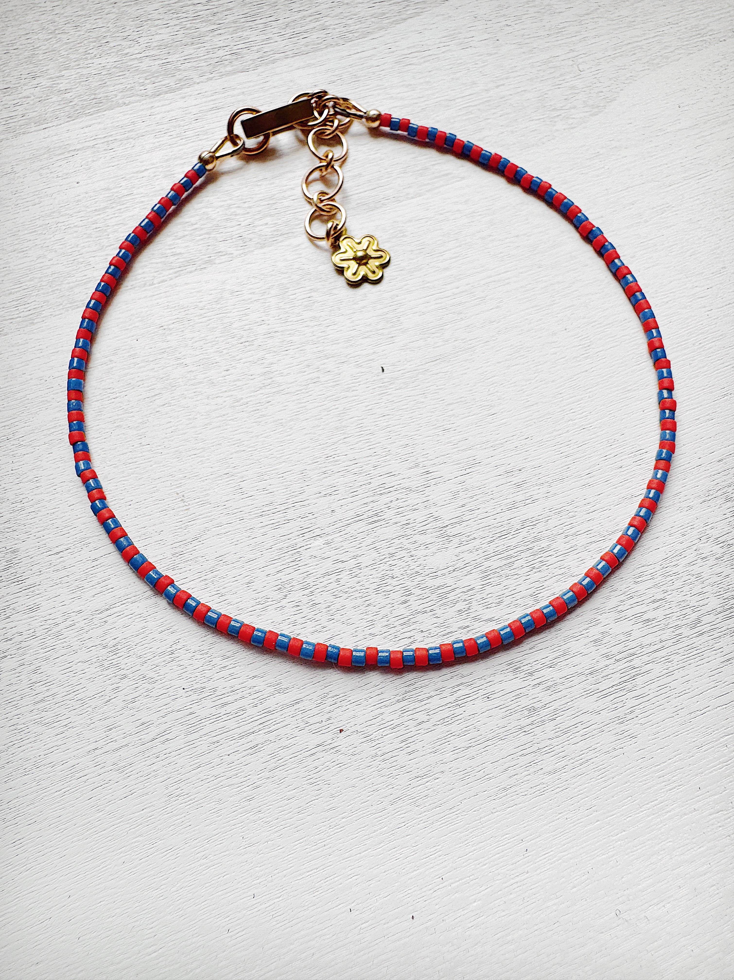 Mini Stripe Anklette - sample - pick your color :)