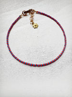 Load image into Gallery viewer, Mini Stripe Anklette - sample - pick your color :)
