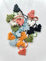 Load image into Gallery viewer, HEART CHARMS - fall colors (set of 6)
