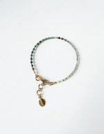 Load image into Gallery viewer, ORBIT BRACELET - Blue Tourmaline / gold fill

