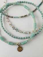 Load image into Gallery viewer, RECORD BEAD BRACELET - mint / teal
